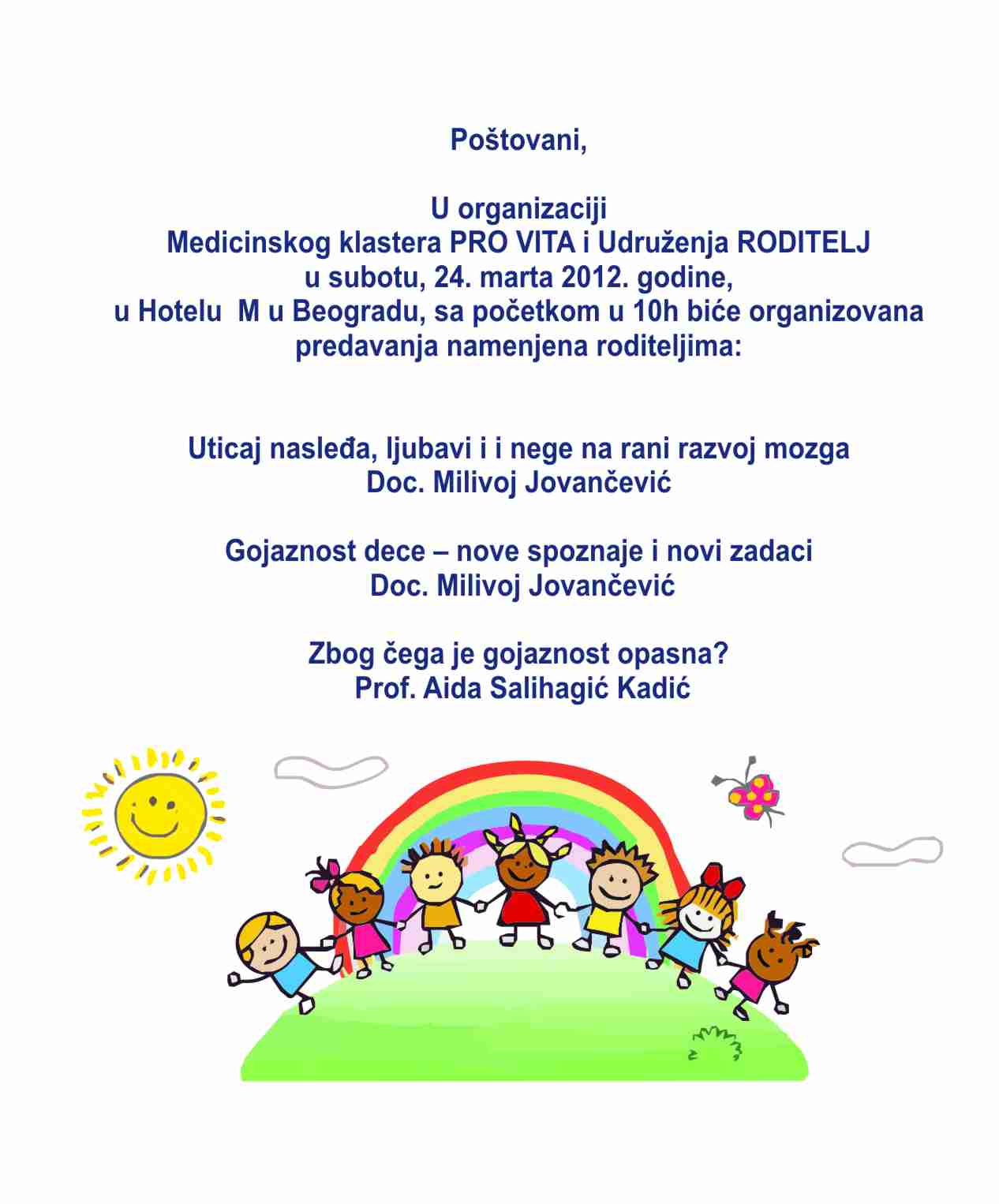 Udruzenje RODITELJ - predavanja za roditelje