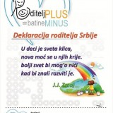 Deklaracija roditelj plus batine minus